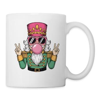 Nussknacker Bubble Gum - Tasse - Weiß - Rechts