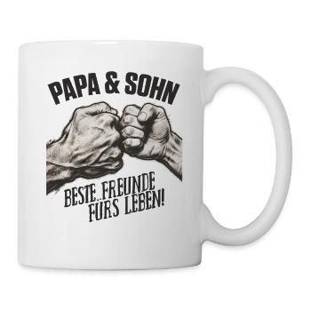 Dad & Son Friends For Life Shirt - Mug - white - Right