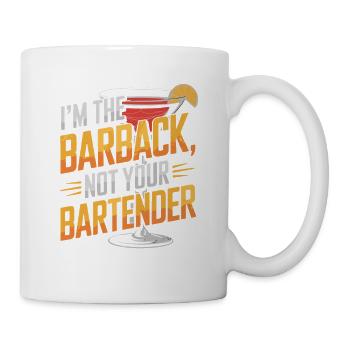 Je suis le barback, pas votre humour de barman - Mug blanc - blanc - Droite