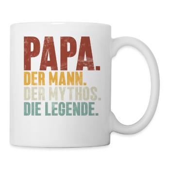 Papa L’Homme Le Mythe La Légende Rétro - Mug blanc - blanc - Droite