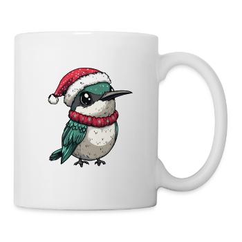 colibri oiseau Noël - Mug blanc - blanc - Droite