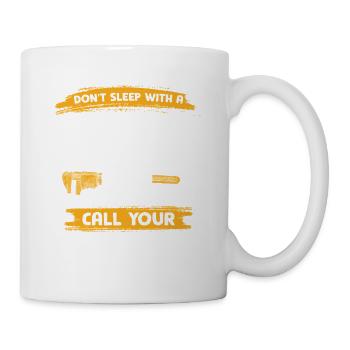 Ne dormez pas avec des gouttes Appelez le plombier - Mug blanc - blanc - Droite