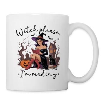 Hexenlesung von Pumpkin Night - Tasse - Weiß - Rechts