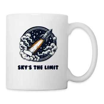 Sky's the Limit Rocket in the Clouds - Mug - white - Right