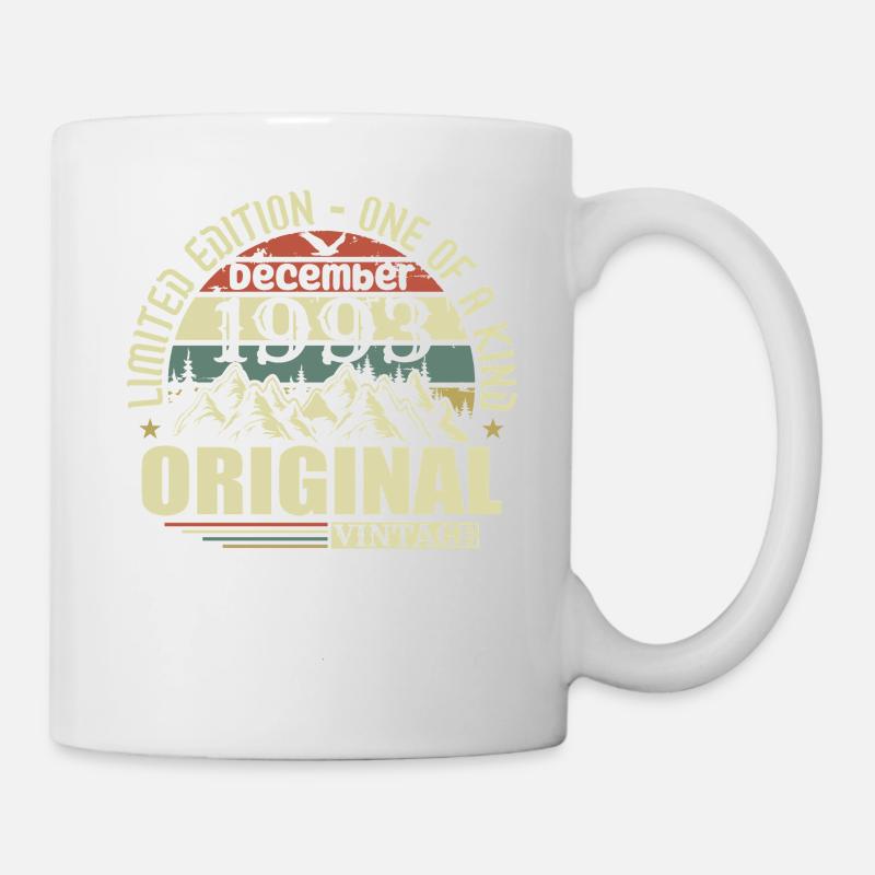 Dezember 1993 Dezember Jahrestag Dezember 1993 - Tasse - Weiß