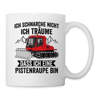 Je ne ronfle pas, je rêve que j’ai un - Mug blanc - blanc - Droite