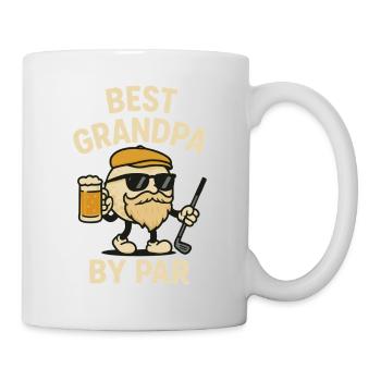 Bester Opa Nach Par Lustiger Golf Vatertagsliebhaber - Tasse - Weiß - Rechts