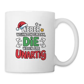 Cher Père Noël Naughty Design - Mug blanc - blanc - Droite