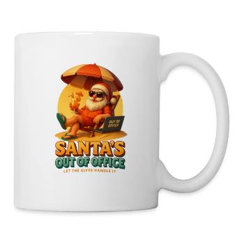 Santa's Out of Office – Funny Christmas Vacation - Mug - white - Right
