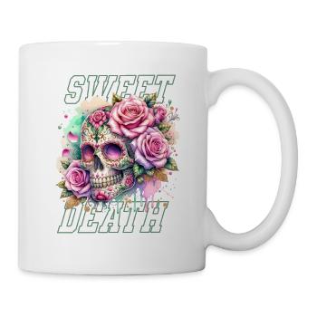 Flowers Skull Beauty Bloom - Mug - white - Right