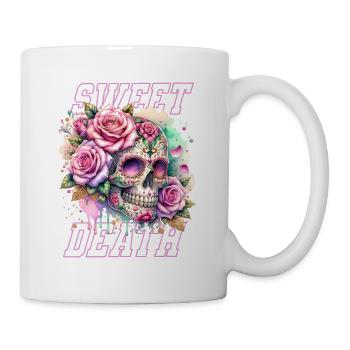 Flowers Skull Beauty Bloom - Mug - white - Right