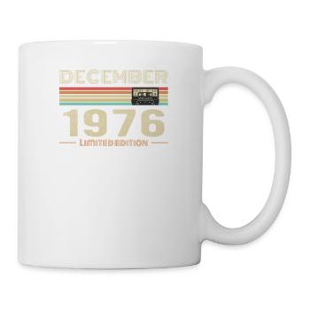 Dezember 1976 Geburtstag Dezember 1976 Dezember - Tasse - Weiß - Rechts