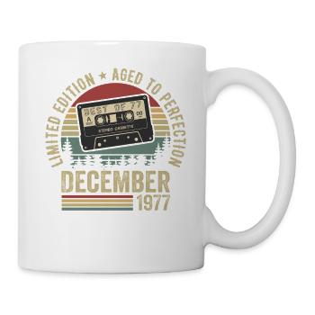 Décembre 1977 - Anniversaire Décembre 1977 - Mug blanc - blanc - Droite
