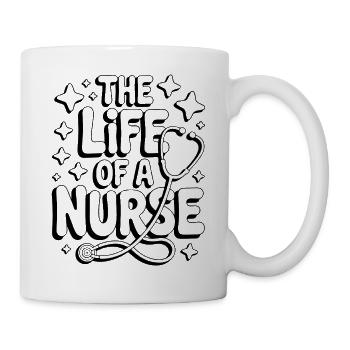 The Life Of A Nurse , Nurses Day, nurse gifts - Mug - white - Right