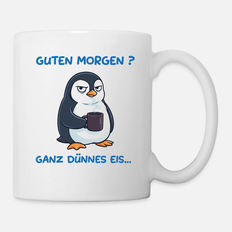 Dünnes Eis Mood - Tasse - Weiß