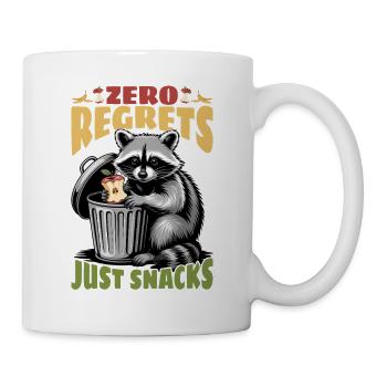 Funny Raccoon - Tasse - Weiß - Rechts