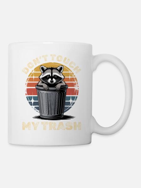 Funny Raccoon - Mug - white