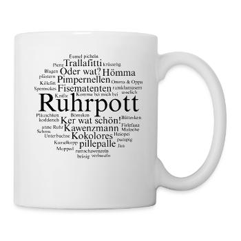 Ruhrpott Sprache Dortmund Bochum Hömma Ruhrdeutsch - Tasse - Weiß - Rechts