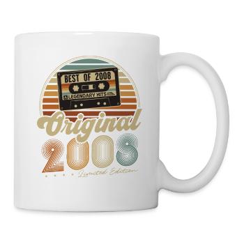 Original 2008 Vintage Birthday Gift Retro - Mug - white - Right