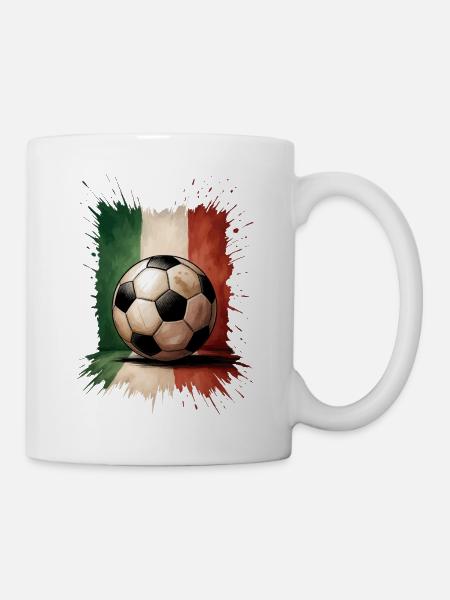 Italien Fußball - Tasse - Weiß