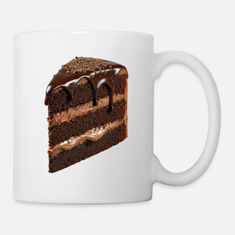 Kuchen - Tasse - Weiß