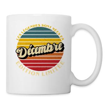 Legenden werden im Dezember geboren - Jubiläum - Tasse - Weiß - Rechts