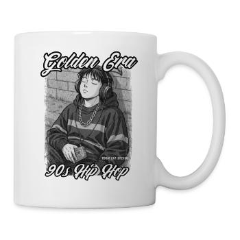 Golden Era – 90s Hip-Hop Anime Style Geschenkidee - Tasse - Weiß - Rechts