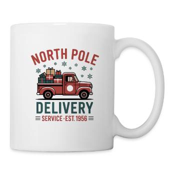 Courrier de Noël vintage - Mug blanc - blanc - Droite