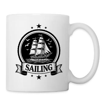 Sailing Sailing Ship Maritim Ahoy - Mug - white - Right