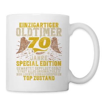 70 Years Unique Classic 70th Birthday - Mug - white - Right