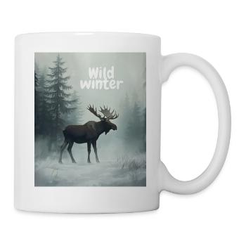 Wild Winter Moose - Mug - white - Right