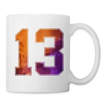 NR. 13 NUMMER 13 COLLEGE 13. GEBURTSTAG - Tasse - Weiß - Rechts