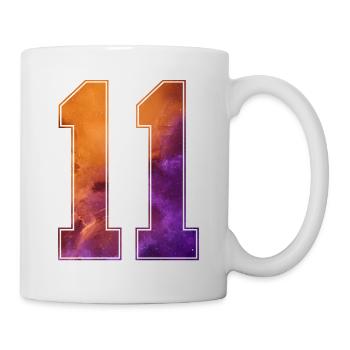 NR. 11 NUMMER 11 COLLEGE 11. GEBURTSTAG - Tasse - Weiß - Rechts