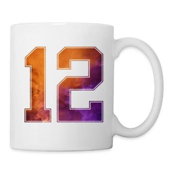 NON. 12 NUMÉRO 12 COLLÈGE 12E ANNIVERSAIRE - Mug blanc - blanc - Droite