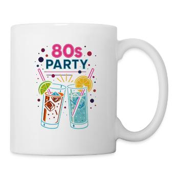 80s Party Neon Drinks - Mug - white - Right