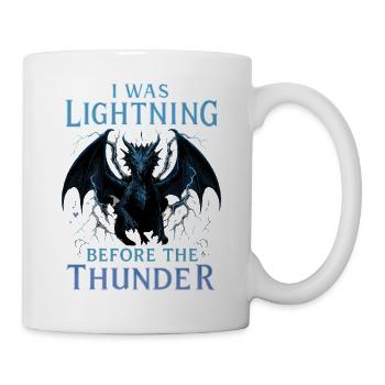 I was lightning before the thunder dragon - Mug - white - Right