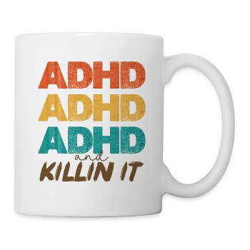 ADHD Power Farbstacking - Tasse - Weiß - Rechts