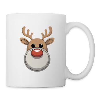 Renne Noël laid - Mug blanc - blanc - Droite