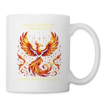 Erfolg freigeschaltet: fabulös gestorben | RPG - Tasse - Weiß - Rechts