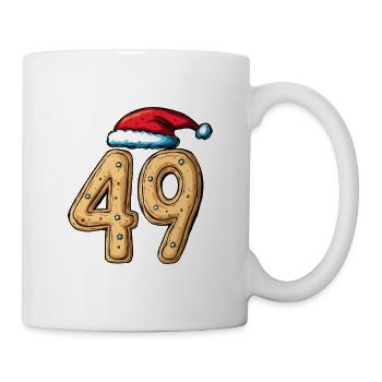 49 Number Biscuit Christmas - Mug - white - Right