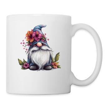 Blumenpracht Gartenzwerg - Tasse - Weiß - Rechts