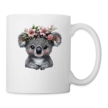 Koala with flower crown illustration - Mug - white - Right