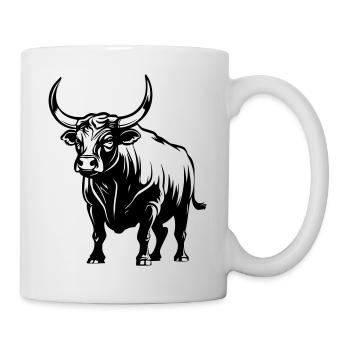 Taureau - Mug blanc - blanc - Droite