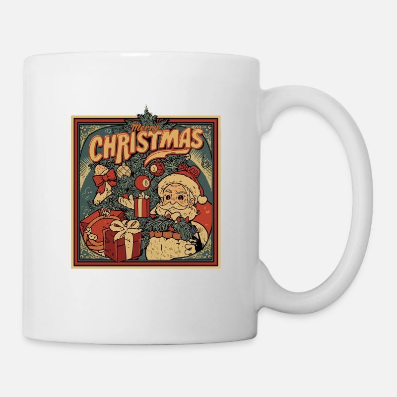 Vintage Santa Claus Gift Time - Mug - white