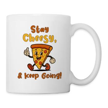 Stay Cheesy & Keep Going - Mug - white - Right