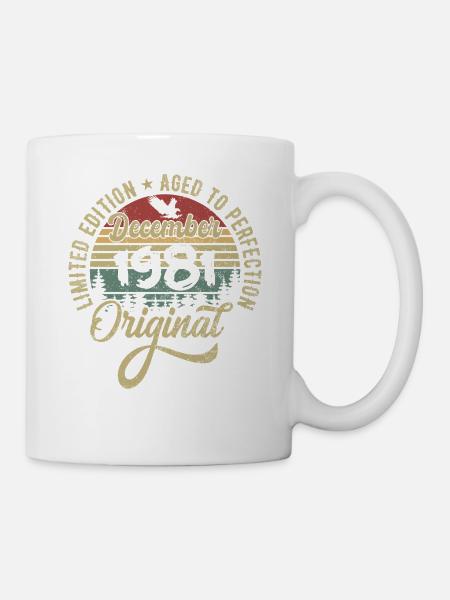 Décembre 1981 - Légende depuis décembre 1981 - Mug blanc - blanc