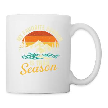 My Favorite Season Is Trail Season Hiking Quote - Mug - white - Right