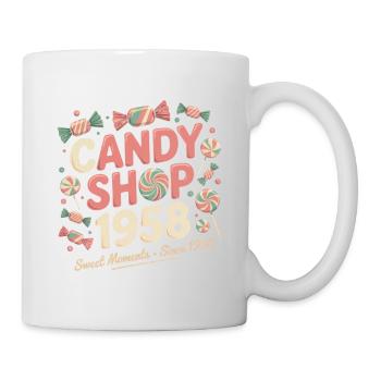 Vintage Süßwaren Werbung - Tasse - Weiß - Rechts