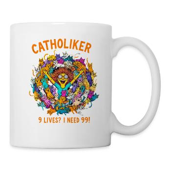 Katzoholiker - Nur noch eine Katze!  - Tasse - Weiß - Rechts