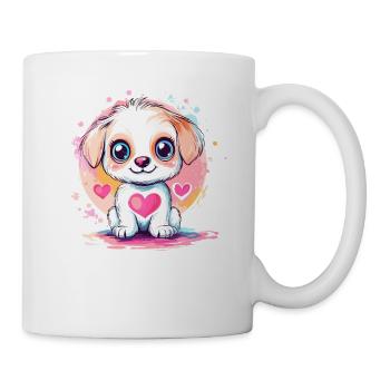 Little Heart Favorite Puppy - Mug - white - Right